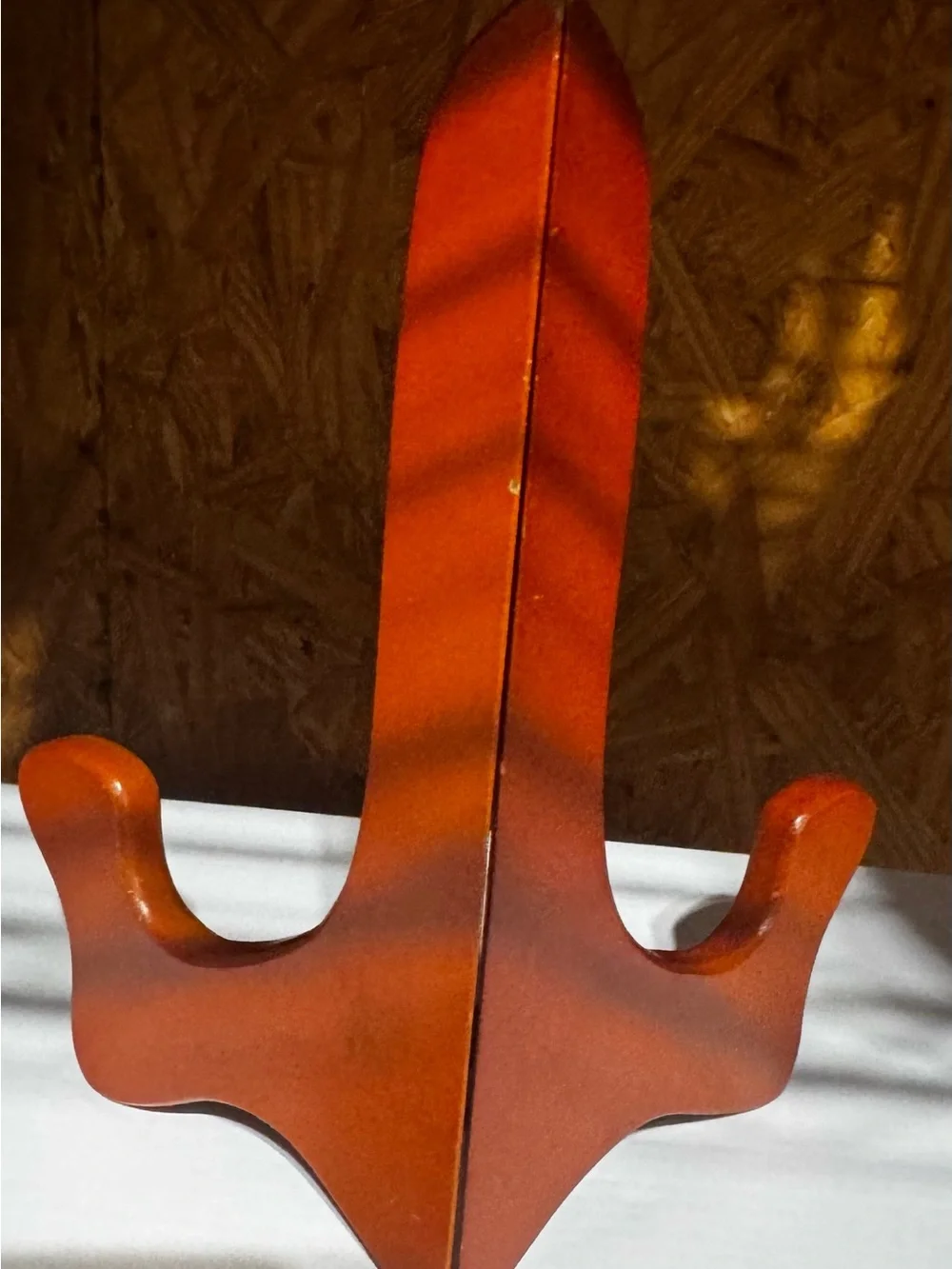 Wood Wood Orange Foldable Wooden Display Stand